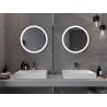Mexen Oro beleuchteter Badezimmerspiegel, rund 60 cm, LED 6000K, Antibeschlag - 9824-060-060-611-00