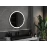 Mexen Oro beleuchteter Badezimmerspiegel, rund 80 cm, LED 6000K, Antibeschlag - 9824-080-080-611-00