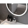 Mexen Oro beleuchteter Badezimmerspiegel, rund 60 cm, LED 6000K, Antibeschlag - 9824-060-060-611-00