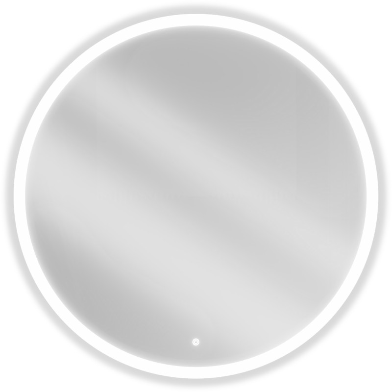 Mexen Oro beleuchteter runder Badezimmerspiegel, 100 cm, LED 6000K, Antibeschlag - 9824-100-100-611-00