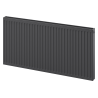 Mexen C21 Plattenheizkörper 400 x 400 mm, seitlicher Anschluss, 371 W, anthrazit - W421-040-040-66