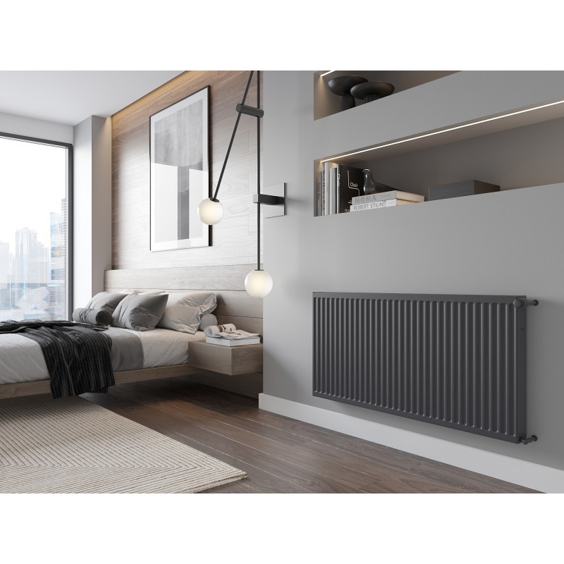 Mexen C21 Plattenheizkörper 500 x 1100 mm, seitlicher Anschluss, 1218 W, Anthrazit - W421-050-110-66