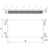 Mexen Flat CVF22 Plattenheizkörper 500 x 400 mm, unterer Anschluss, 546 W, weiß - W622F-050-040-00