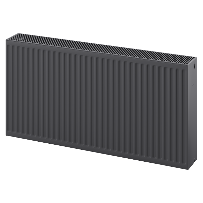 Mexen C33 Plattenheizkörper 400 x 400 mm, seitlicher Anschluss, 676 W, Anthrazit - W433-040-040-66