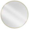 Mexen Loft Rundes Badezimmer-Spiegel 100 cm, goldener Rahmen - 9850-100-100-000-50