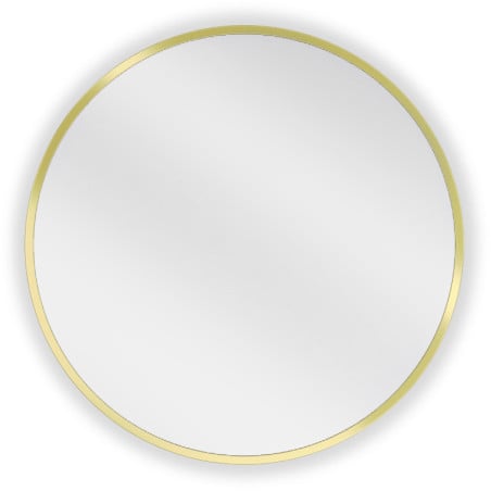Mexen Loft rundes Badezimmerspiegel 30 cm, goldener Rahmen - 9850-030-030-000-50