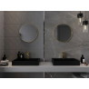 Mexen Loft rundes Badezimmerspiegel 40 cm, goldener Rahmen - 9850-040-040-000-50