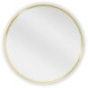 Mexen Loft rundes Badezimmer-Spiegel 45 cm, goldener Rahmen - 9850-045-045-000-50