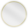 Mexen Loft Badezimmerspiegel rund 55 cm, goldener Rahmen - 9850-055-055-000-50