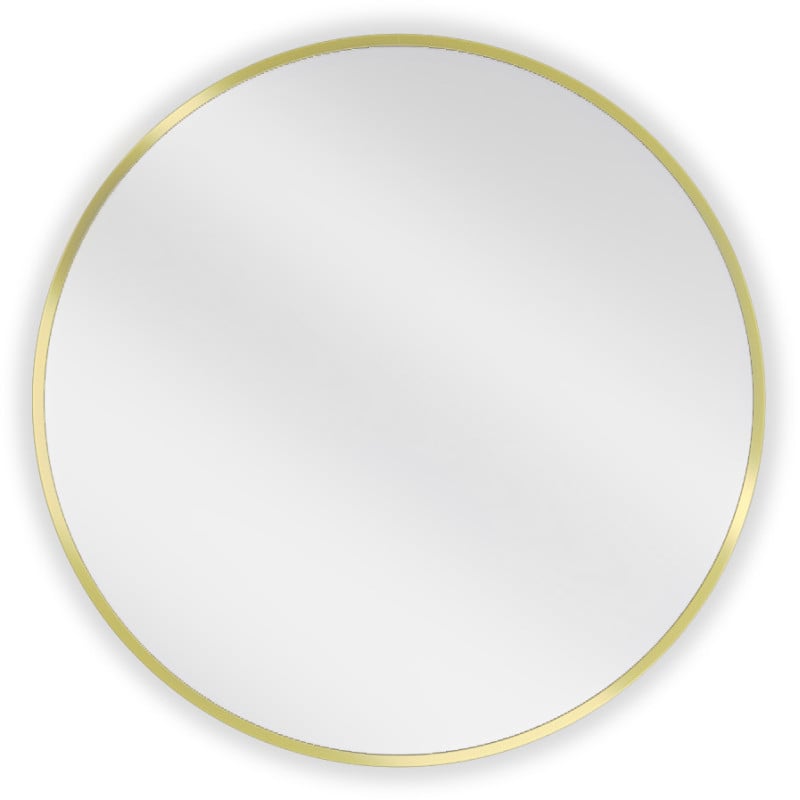 Mexen Loft rundes Badezimmer-Spiegel 60 cm, goldener Rahmen - 9850-060-060-000-50