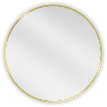 Mexen Loft rundes Badezimmer-Spiegel 60 cm, goldener Rahmen - 9850-060-060-000-50