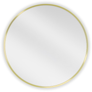 Mexen Loft rundes Badezimmer-Spiegel 60 cm, goldener Rahmen - 9850-060-060-000-50