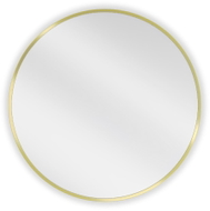 Mexen Loft Badezimmerspiegel rund 65 cm, goldener Rahmen - 9850-065-065-000-50