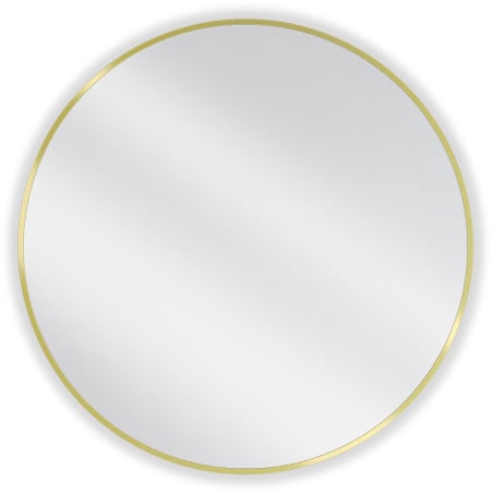 Mexen Loft rundes Badezimmerspiegel 80 cm, goldener Rahmen - 9850-080-080-000-50