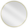 Mexen Loft rundes Badezimmerspiegel 80 cm, goldener Rahmen - 9850-080-080-000-50