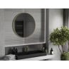 Mexen Loft rundes Badezimmerspiegel 80 cm, goldener Rahmen - 9850-080-080-000-50