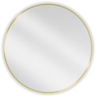 Mexen Loft rundes Badezimmerspiegel 85 cm, goldener Rahmen - 9850-085-085-000-50