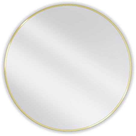 Mexen Loft Rundes Badezimmer Spiegel 95 cm, goldener Rahmen - 9850-095-095-000-50