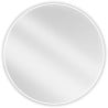 Mexen Loft rundes Badezimmerspiegel, 90 cm, weißer Rahmen - 9850-090-090-000-20