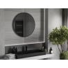 Mexen Loft Badezimmer-Spiegel rund 85 cm, schwarzer Rahmen - 9850-085-085-000-70