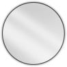 Mexen Loft rundes Badezimmerspiegel 90 cm, schwarzer Rahmen - 9850-090-090-000-70