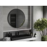 Mexen Loft runder Badezimmerspiegel 90 cm, schwarzer Rahmen - 9850-090-090-000-70