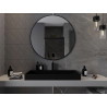 Mexen Loft Rundes Badezimmer-Spiegel 100 cm, schwarzer Rahmen - 9850-100-100-000-70