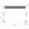 Mexen Flat CVF33 Plattenheizkörper 600 x 900 mm, unterer Anschluss, 1981 W, weiß - W633F-060-090-00