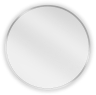 Mexen Loft Badezimmerspiegel rund 50 cm, Rahmen Inox - 9850-050-050-000-10