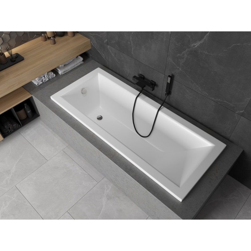 Mexen Cubik rechteckige Badewanne 120 x 70 cm, weiß - 55031207000