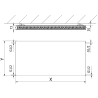 Mexen Flat CF21 Plattenheizkörper 600 x 800 mm, seitlicher Anschluss, 968 W, Anthrazit - W421F-060-080-66