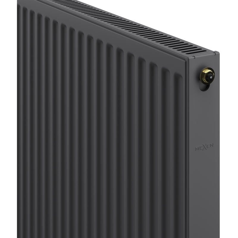 Mexen CV11 Plattenheizkörper 400 x 600 mm, unterer Anschluss, 389 W, Anthrazit - W611-040-060-66
