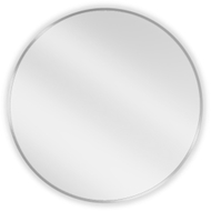 Mexen Loft Rundes Badezimmerspiegel 70 cm, Inox-Rahmen - 9850-070-070-000-10