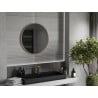 Mexen Loft rundes Badezimmerspiegel 70 cm, goldener Rahmen - 9850-070-070-000-50