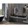 Mexen Loft Runder Badezimmerspiegel 70 cm, Rahmen in gebürstetem Gold - 9850-070-070-000-50