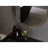 Mexen Loft rundes Badezimmerspiegel 30 cm, goldener Rahmen - 9850-030-030-000-50