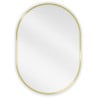 Mexen Loft Ovaler Badezimmer-Spiegel 70 x 50 cm, Goldrahmen - 9851-070-050-000-50