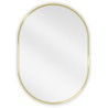 Mexen Loft ovaler Badezimmerspiegel 70 x 50 cm, goldener Rahmen - 9851-070-050-000-50