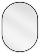 Mexen Loft oval Badezimmer-Spiegel 70 x 50 cm, schwarzer Rahmen - 9851-070-050-000-70