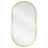 Mexen Loft oval Spiegel für das Badezimmer 75 x 40 cm, goldener Rahmen - 9851-075-040-000-50
