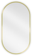 Mexen Loft ovaler Badezimmerspiegel 75 x 40 cm, goldener Rahmen - 9851-075-040-000-50