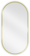 Mexen Loft ovale Badezimmerspiegel 80 x 40 cm, goldener Rahmen - 9851-080-040-000-50