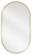 Mexen Loft ovale Badezimmerspiegel 80 x 45 cm, goldener Rahmen - 9851-080-045-000-50