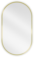 Mexen Loft ovaler Badezimmerspiegel 80 x 45 cm, goldenes Rahmen - 9851-080-045-000-50