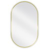 Mexen Loft ovaler Badezimmerspiegel 85 x 50 cm, goldener Rahmen - 9851-085-050-000-50