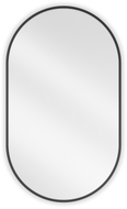 Mexen Loft Badezimmerspiegel oval 85 x 50 cm, schwarzer Rahmen - 9851-085-050-000-70