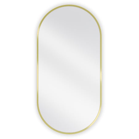 Mexen Loft Badezimmerspiegel oval 90 x 45 cm, goldener Rahmen - 9851-090-045-000-50