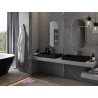 Mexen Loft Badezimmerspiegel oval 90 x 45 cm, goldener Rahmen - 9851-090-045-000-50