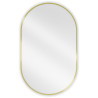 Mexen Loft Ovaler Badezimmer-Spiegel 90 x 55 cm, goldener Rahmen - 9851-090-055-000-50