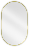 Mexen Loft ovaler Badezimmerspiegel 90 x 55 cm, goldener Rahmen - 9851-090-055-000-50